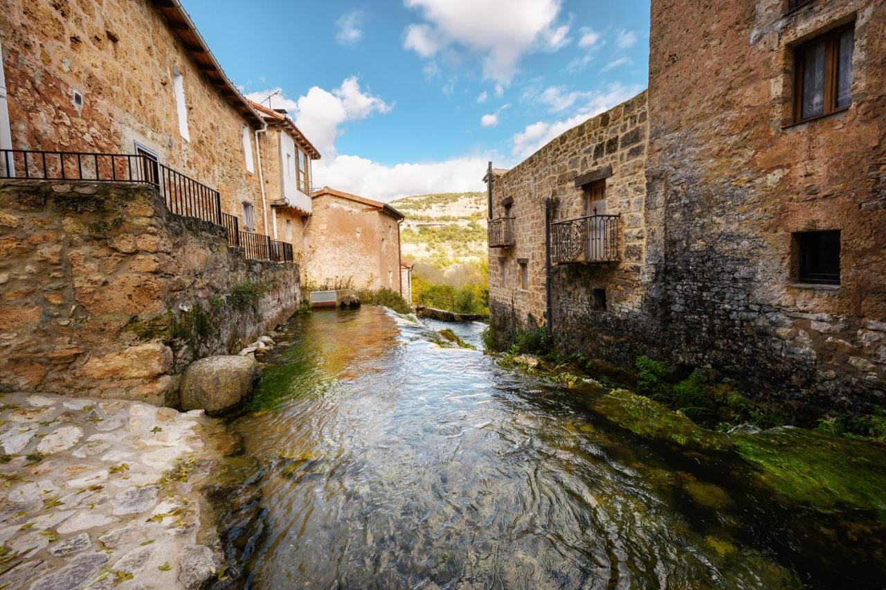 El Salto del Agua Auténtico El Molino de la Cascada Orbaneja Orbaneja del Castillo Exterior foto